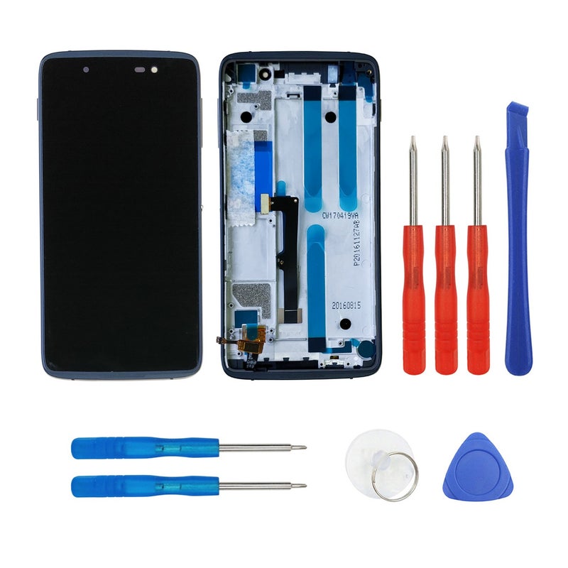SWARK LCD Screen Compatible with BlackBerry DTEK50 STH100-1 Touch Digitizer Assembly + Frame with Repair Tools kit (Black) - Image 1